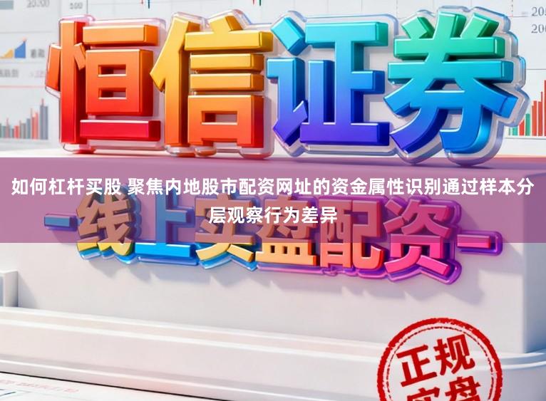 如何杠杆买股 聚焦内地股市配资网址的资金属性识别通过样本分层观察行为差异