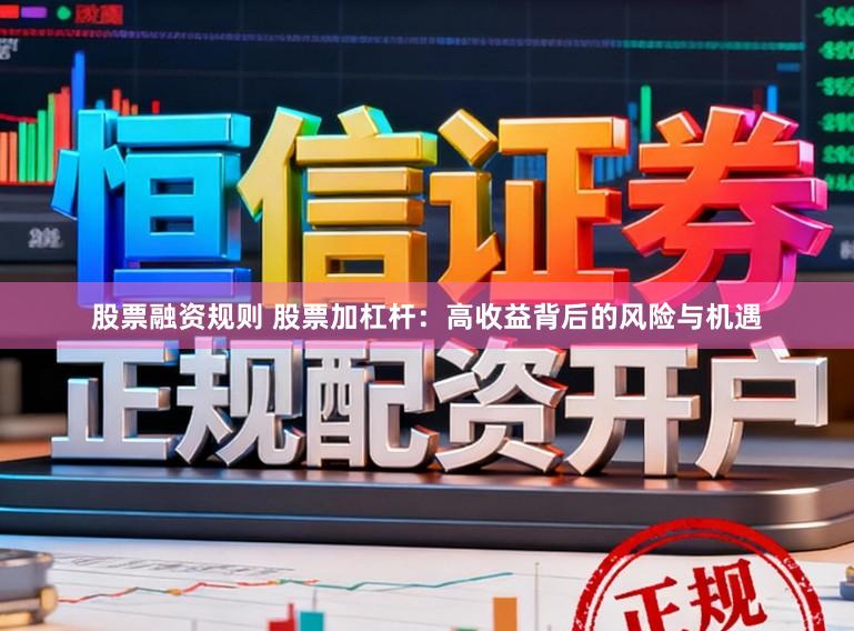 股票融资规则 股票加杠杆：高收益背后的风险与机遇